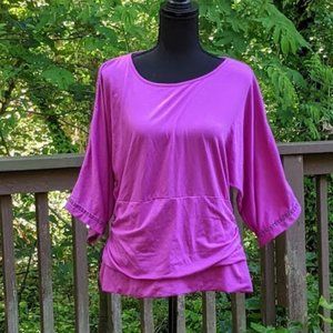 Peter Nygard Ruched Top Lg P